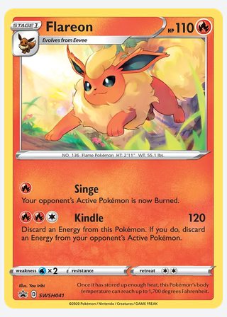 Flareon — catalogusbeeld