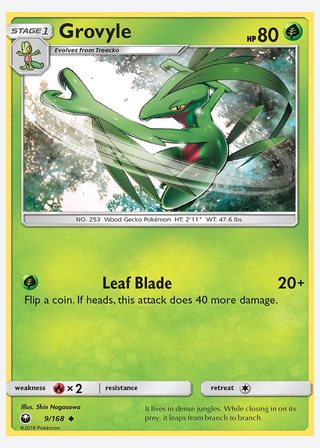 Grovyle — catalogusbeeld