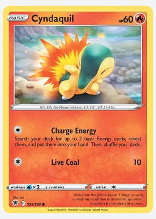 Cyndaquil — catalogusbeeld