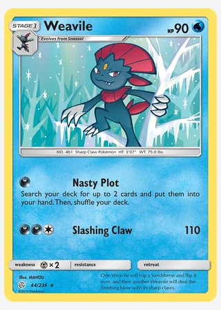 Weavile — catalogusbeeld