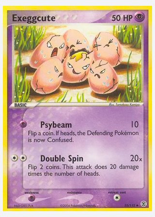 Exeggcute — catalogusbeeld