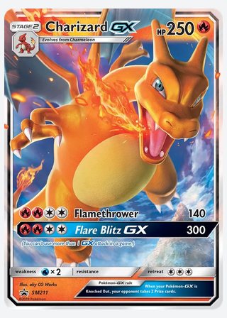 Charizard GX — catalogusbeeld