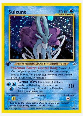 Suicune — catalogusbeeld