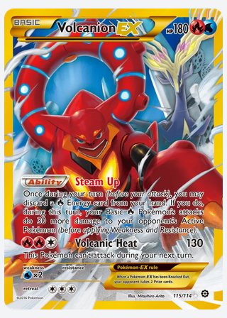 Volcanion EX — catalogusbeeld