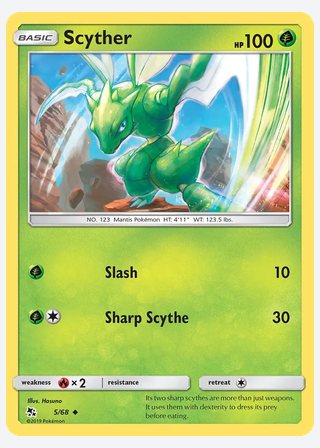 Scyther — catalogusbeeld