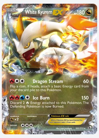 White Kyurem-EX — catalogusbeeld
