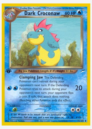 Dark Croconaw — catalogusbeeld