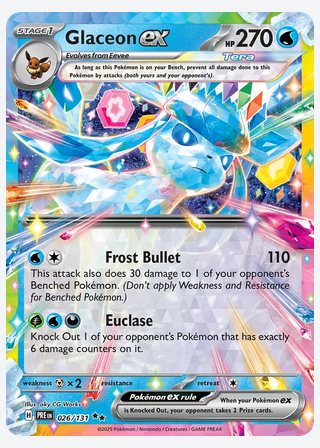 Glaceon ex — catalogusbeeld
