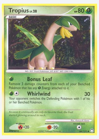 Tropius — catalogusbeeld