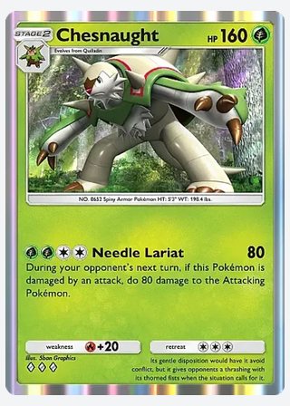 Chesnaught — catalogusbeeld