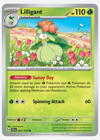 Lilligant — catalogusbeeld