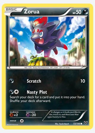 Zorua — catalogusbeeld