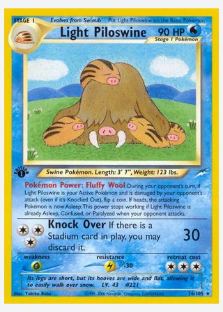 Light Piloswine — catalogusbeeld