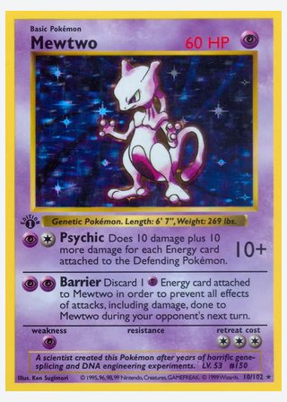 Mewtwo — catalogusbeeld
