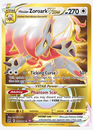 Hisuian Zoroark VSTAR — catalogusbeeld
