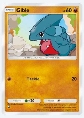 Gible — catalogusbeeld