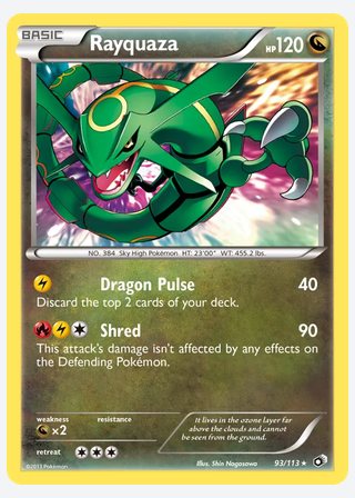 Rayquaza — catalogusbeeld