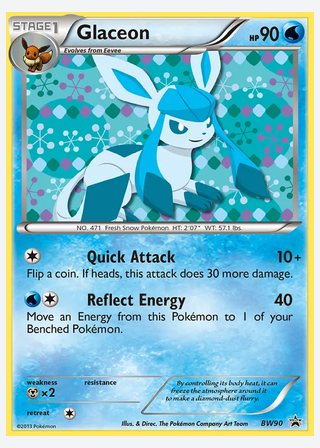 Glaceon — catalogusbeeld