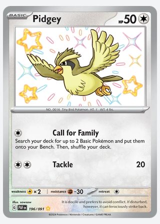 Pidgey — catalogusbeeld