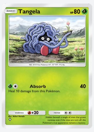 Tangela — catalogusbeeld