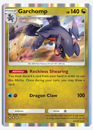 Garchomp — catalogusbeeld