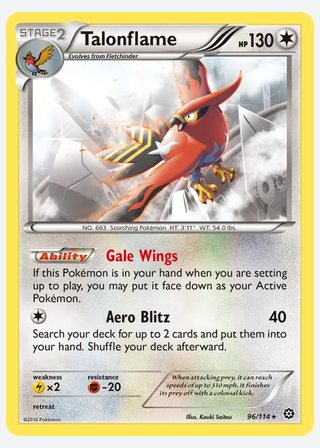Talonflame — catalogusbeeld
