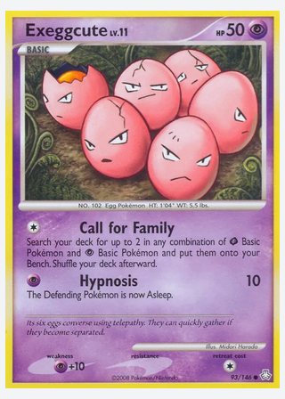 Exeggcute — catalogusbeeld