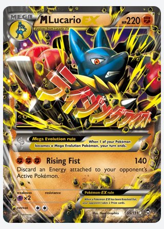M Lucario EX — catalogusbeeld