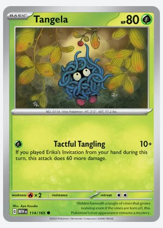 Tangela — catalogusbeeld