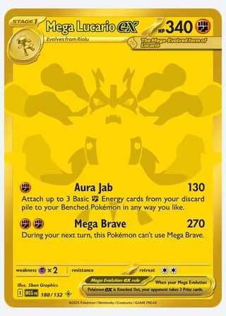 Mega Lucario ex — catalogusbeeld