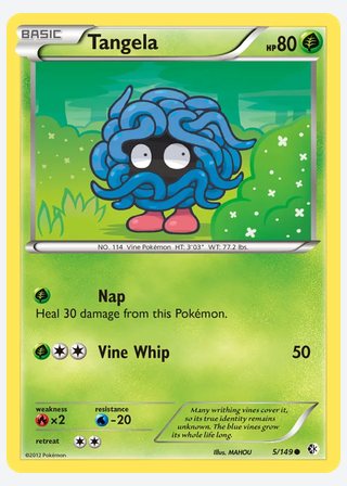 Tangela — catalogusbeeld