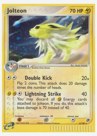 Jolteon — catalogusbeeld