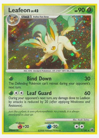 Leafeon — catalogusbeeld