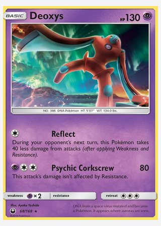 Deoxys — catalogusbeeld