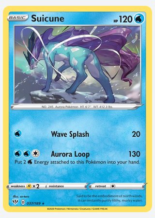 Suicune — catalogusbeeld