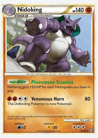 Nidoking — catalogusbeeld