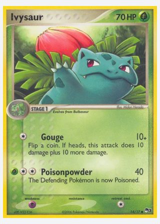 Ivysaur — catalogusbeeld