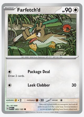 Farfetch'd — catalogusbeeld
