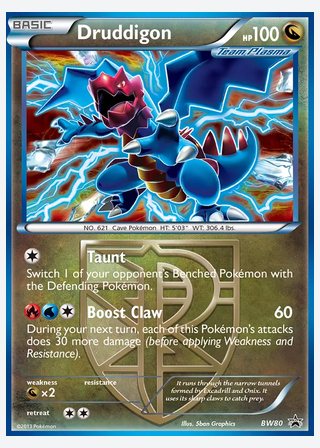 Druddigon — catalogusbeeld