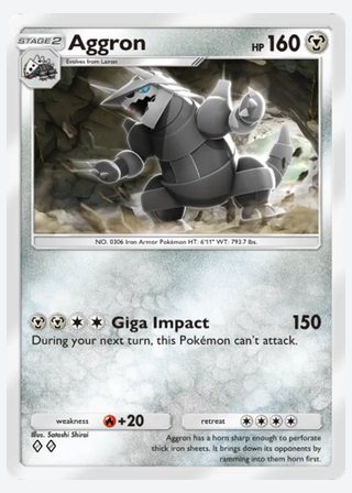 Aggron — catalogusbeeld