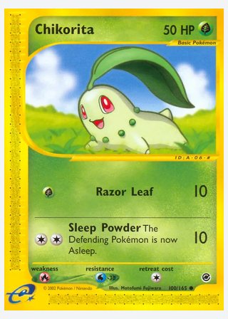 Chikorita — catalogusbeeld