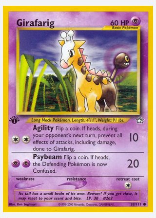 Girafarig — catalogusbeeld