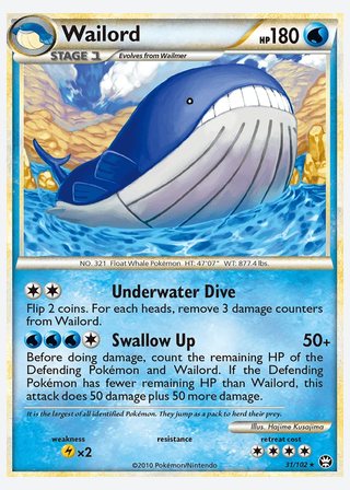 Wailord — catalogusbeeld