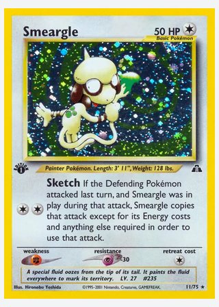Smeargle — catalogusbeeld