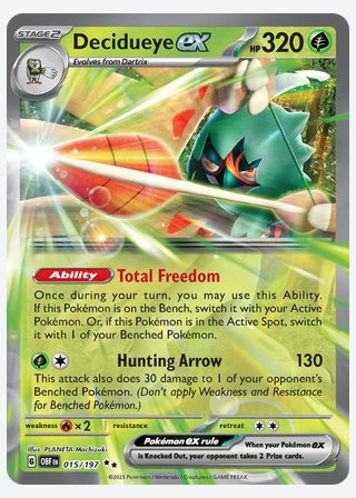 Decidueye ex — catalogusbeeld