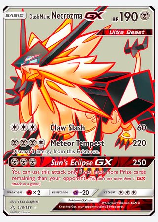 Dusk Mane Necrozma GX — catalogusbeeld