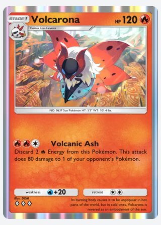 Volcarona — catalogusbeeld