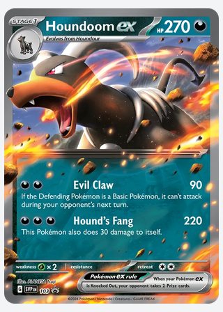 Houndoom ex — catalogusbeeld