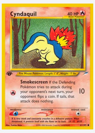 Cyndaquil — catalogusbeeld