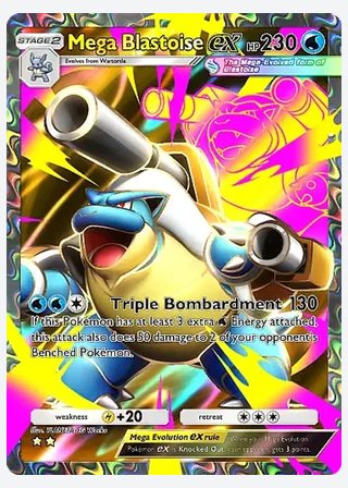 Mega Blastoise ex — catalogusbeeld
